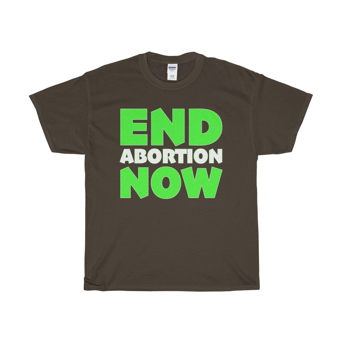 End Abortion Now Unisex Heavy Cotton Tee-T-Shirt-PureDesignTees