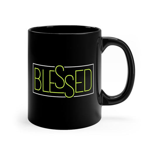 Blessed Black mug 11oz-Mug-PureDesignTees