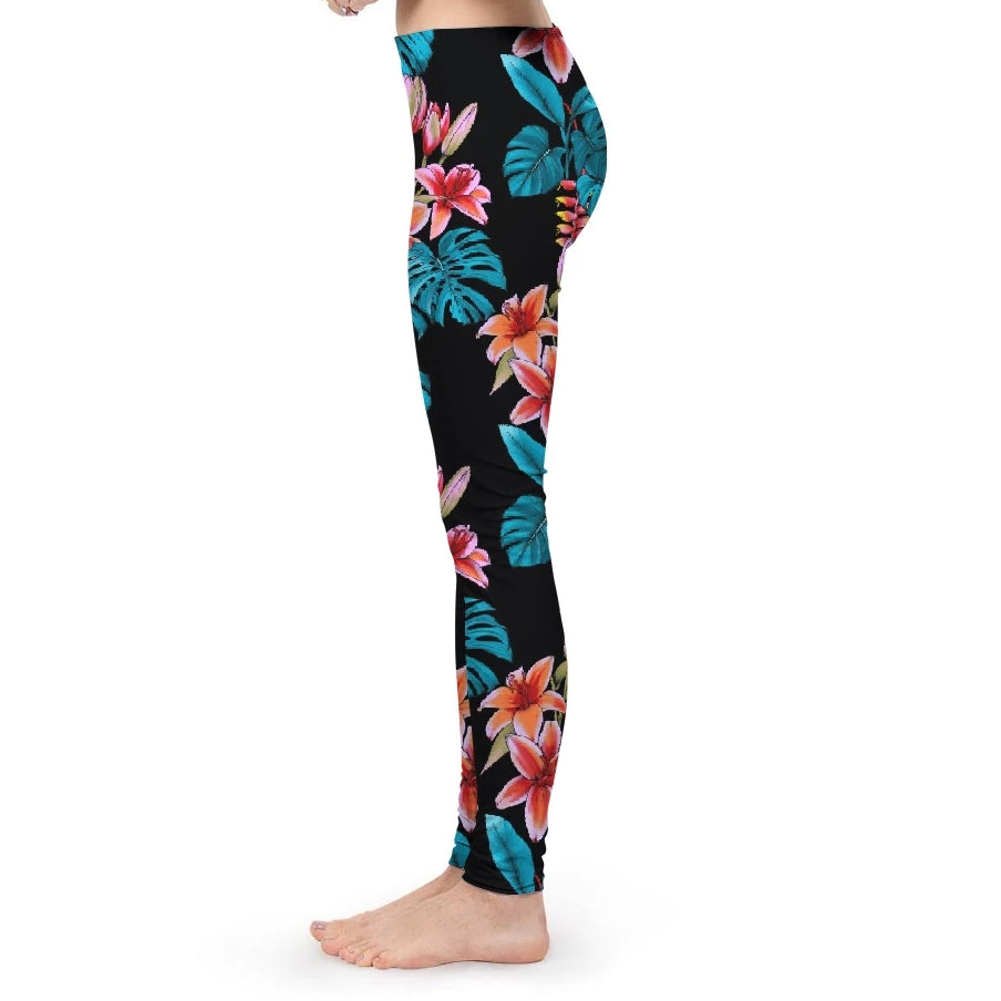 Tropical Paradise Women's Yoga Pant-cloth-PureDesignTees