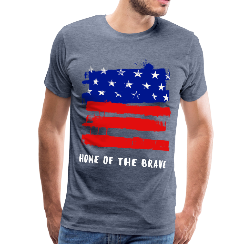 Home of the Brave Men's Premium T-Shirt-Men's Premium T-Shirt-PureDesignTees