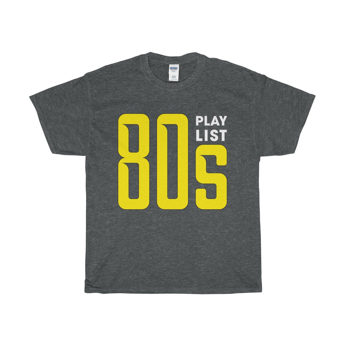 80s Play List Unisex Heavy Cotton Tee-T-Shirt-PureDesignTees