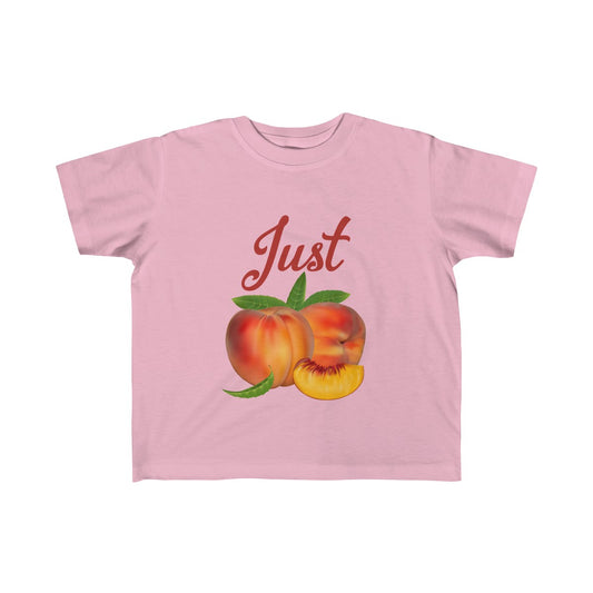 Just Peachy Kid's Fine Jersey Tee-Kids clothes-PureDesignTees