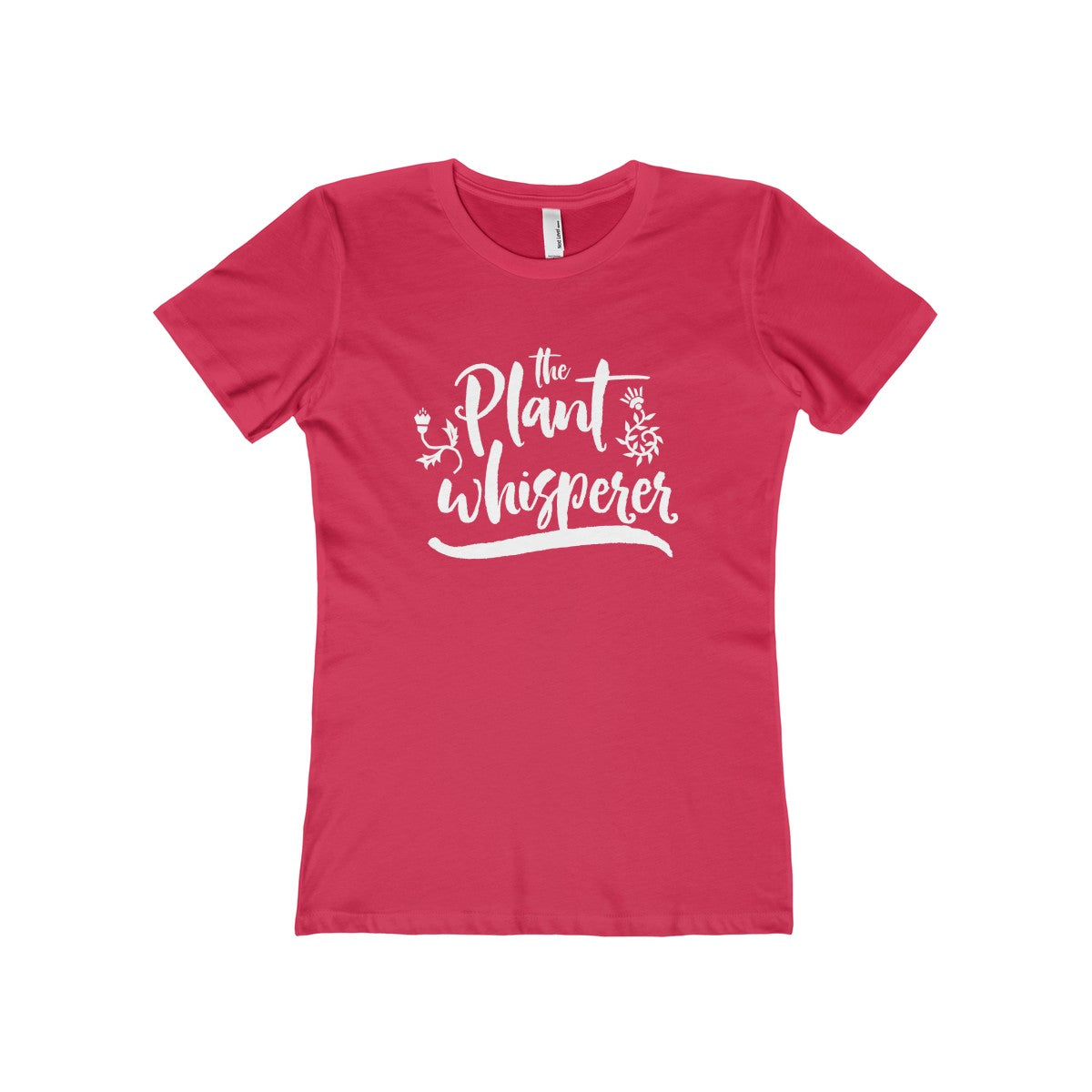 The Plant Whisperer Women's The Boyfriend Tee-T-Shirt-PureDesignTees