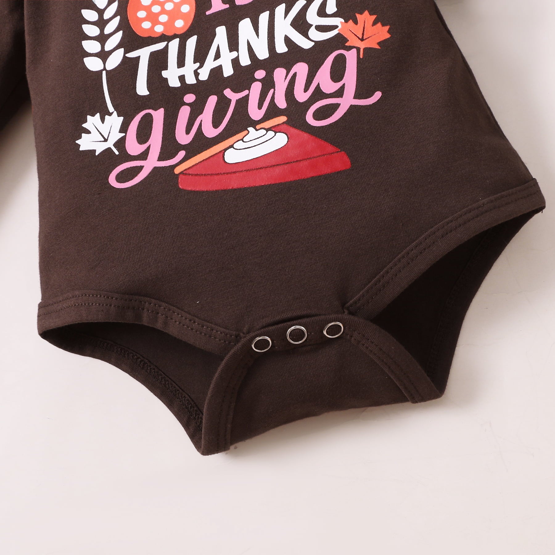 MY 1ST THANKSGIVING Graphic Bodysuit and Pants Set-baby bodysuit-PureDesignTees
