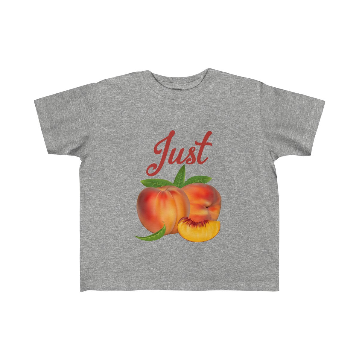 Just Peachy Kid's Fine Jersey Tee-Kids clothes-PureDesignTees
