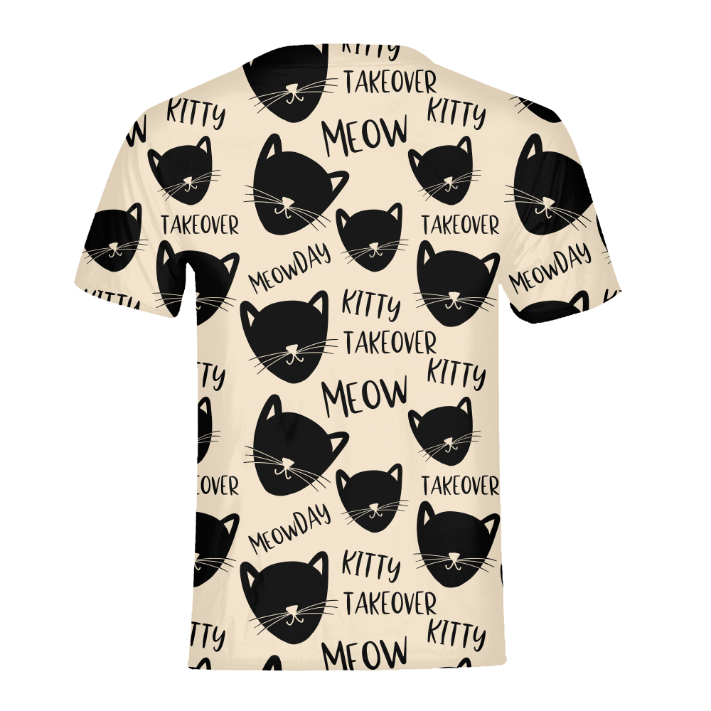 Kitty Takeover Kids Tee-cloth-PureDesignTees