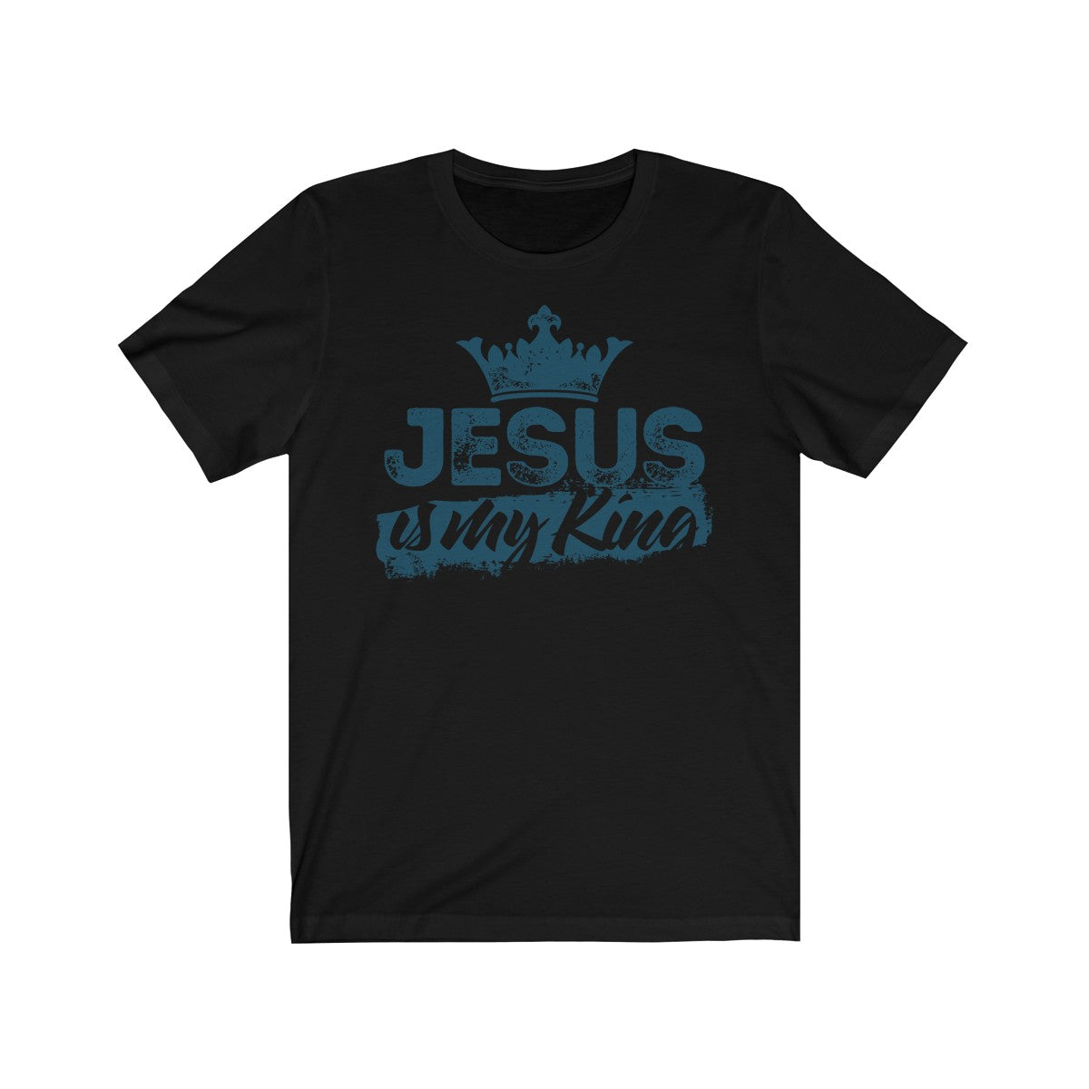 Jesus is My King Unisex Jersey Short Sleeve Tee-T-Shirt-PureDesignTees
