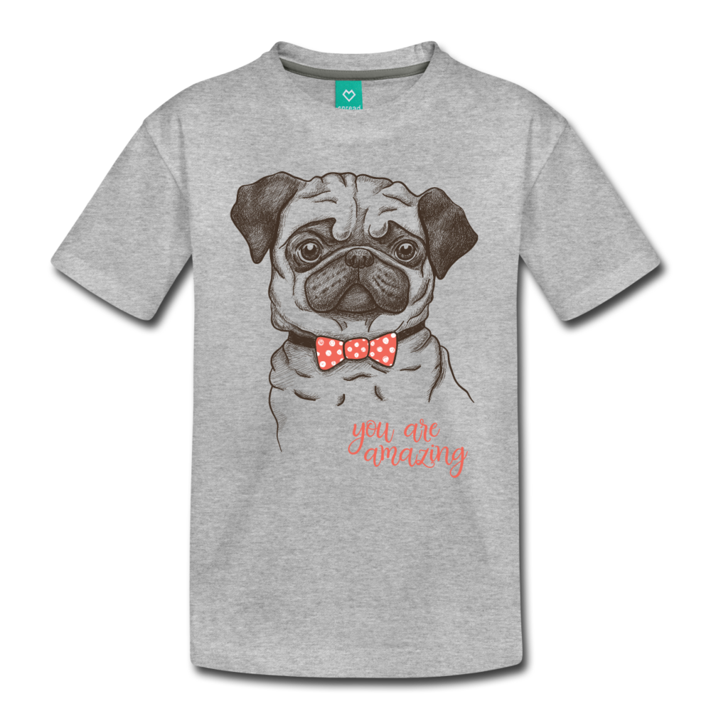 Pug You Are Amazing Kids' Premium T-Shirt-Kids' Premium T-Shirt-PureDesignTees