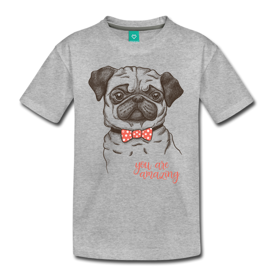 Pug You Are Amazing Kids' Premium T-Shirt-Kids' Premium T-Shirt-PureDesignTees