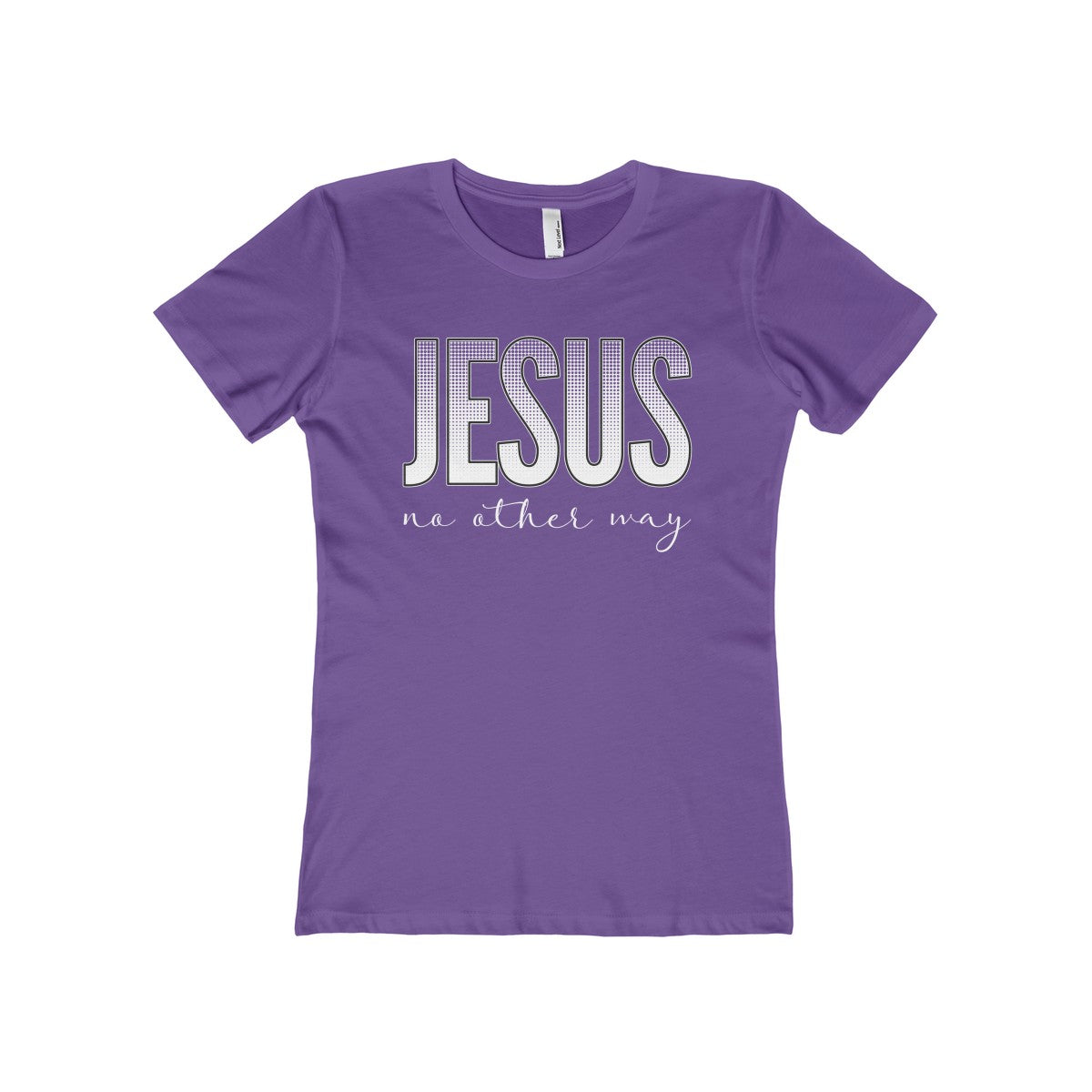 Jesus no other way Women's The Boyfriend Tee-T-Shirt-PureDesignTees