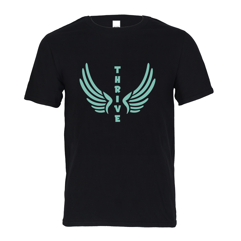 Thrive with Wings Kids Graphic Tee-cloth-PureDesignTees