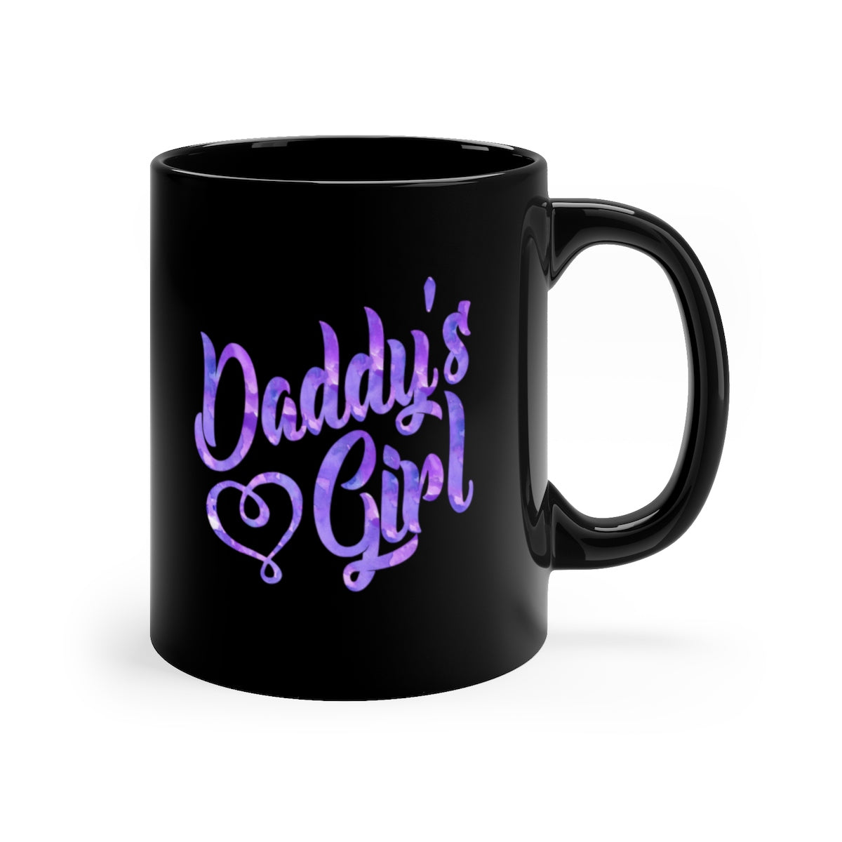 Daddy's Girl Black mug 11oz-Mug-PureDesignTees