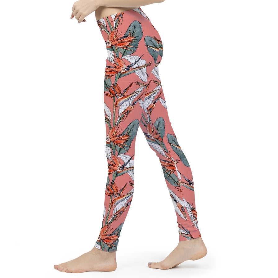 Birds of Paradise Women's Yoga Pant-cloth-PureDesignTees