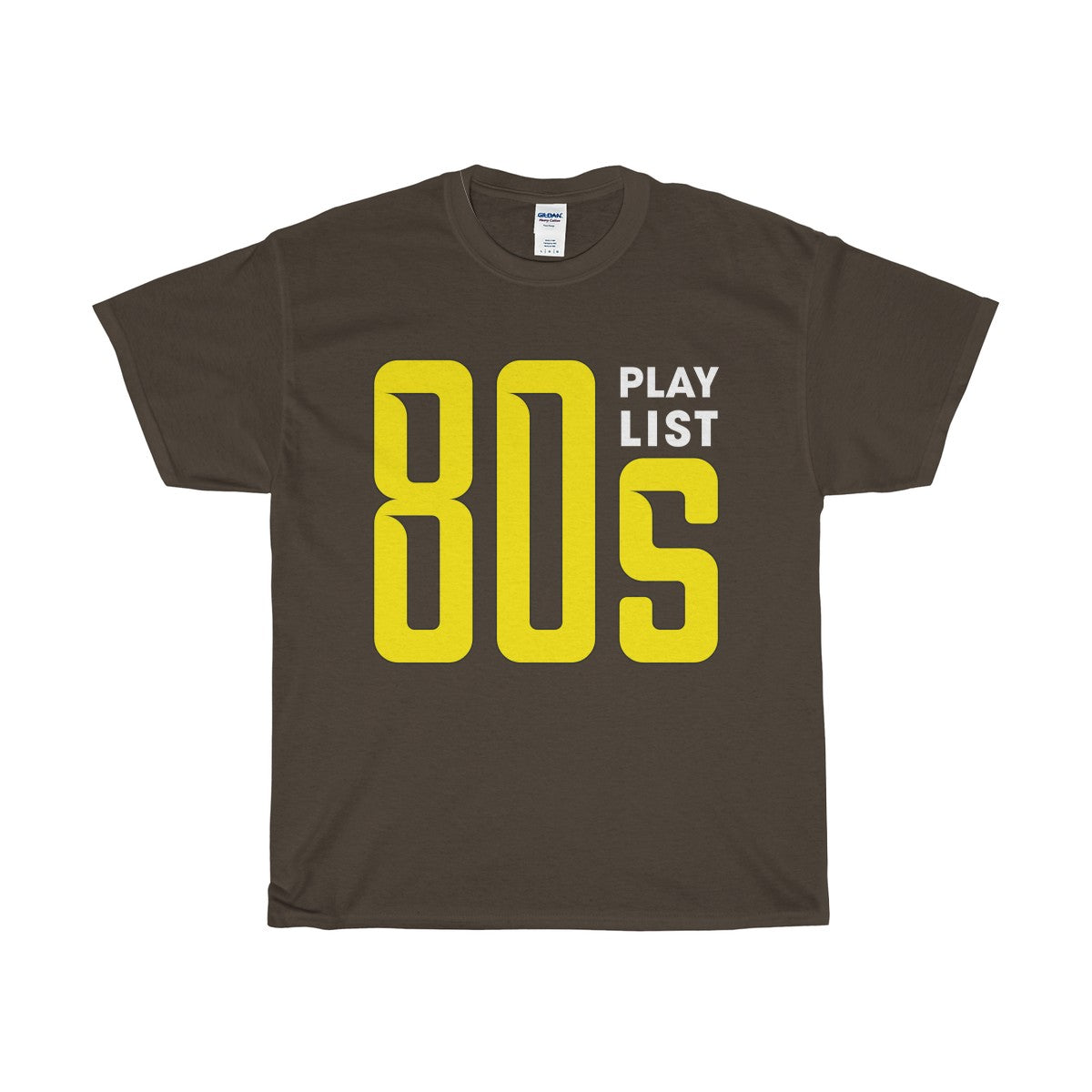 80s Play List Unisex Heavy Cotton Tee-T-Shirt-PureDesignTees