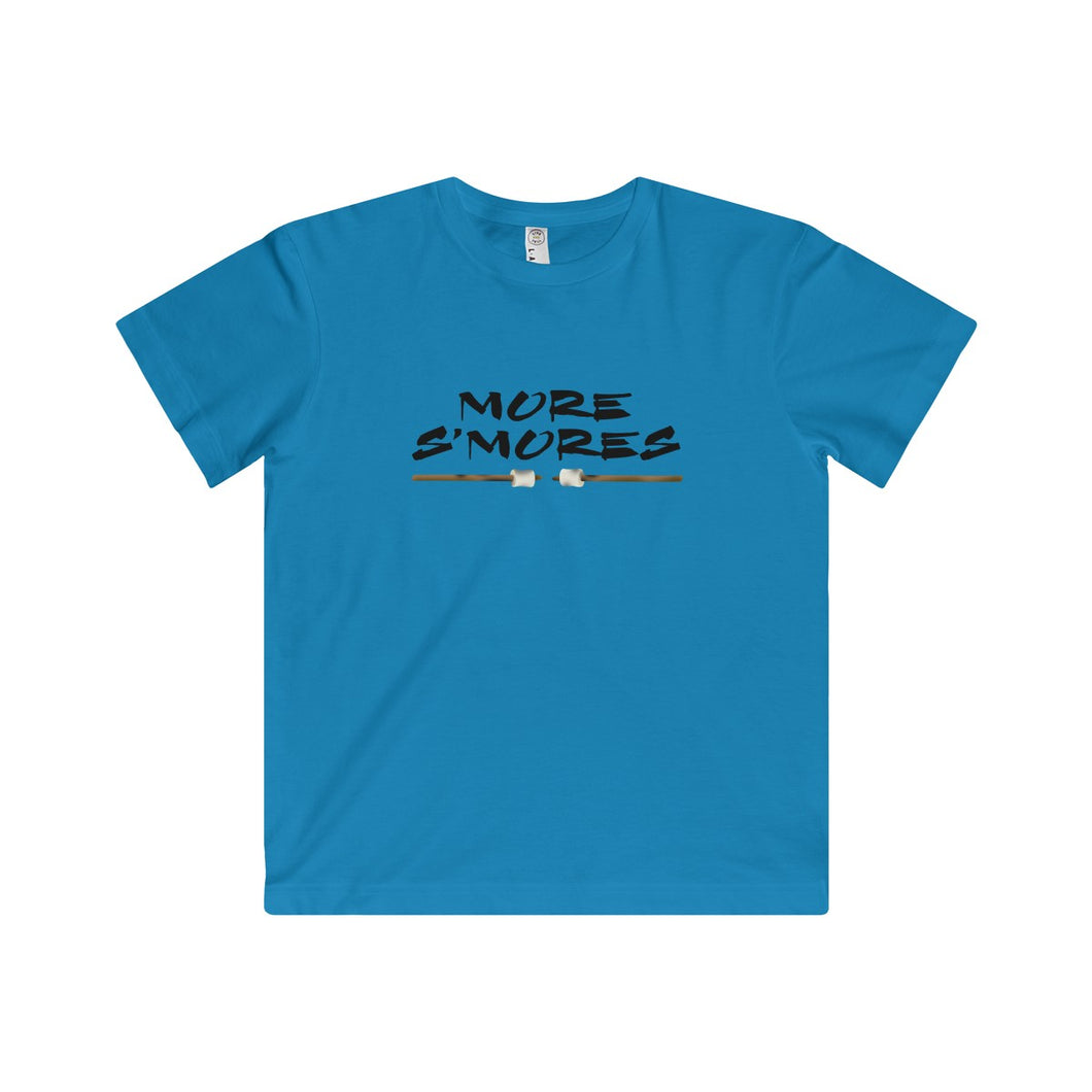 More S'mores Youth Fine Jersey Tee-Kids clothes-PureDesignTees