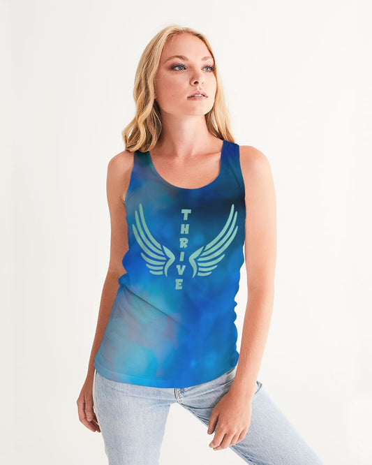 Thrive with Angel Wings Women's Tank-cloth-PureDesignTees