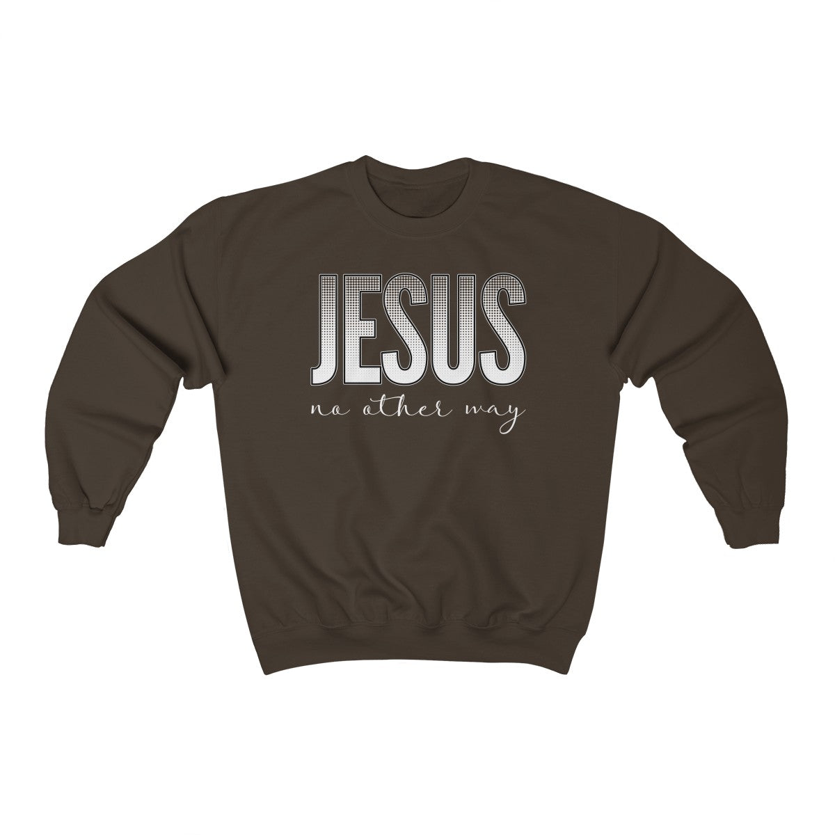 Jesus no other way Heavy Blend™ Adult Crewneck Sweatshirt-Sweatshirt-PureDesignTees