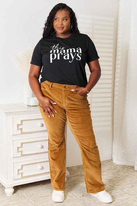 THIS MAMA PRAYS Graphic T-Shirt gift for Christian Mom-graphic t-shirt-PureDesignTees