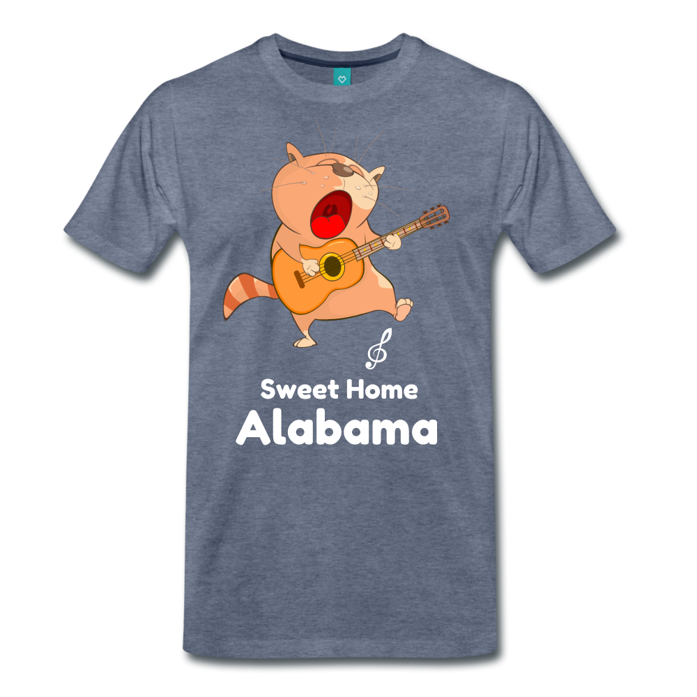 Cat Singing Sweet Home Alabama Men's Premium T-Shirt-Men's Premium T-Shirt-PureDesignTees
