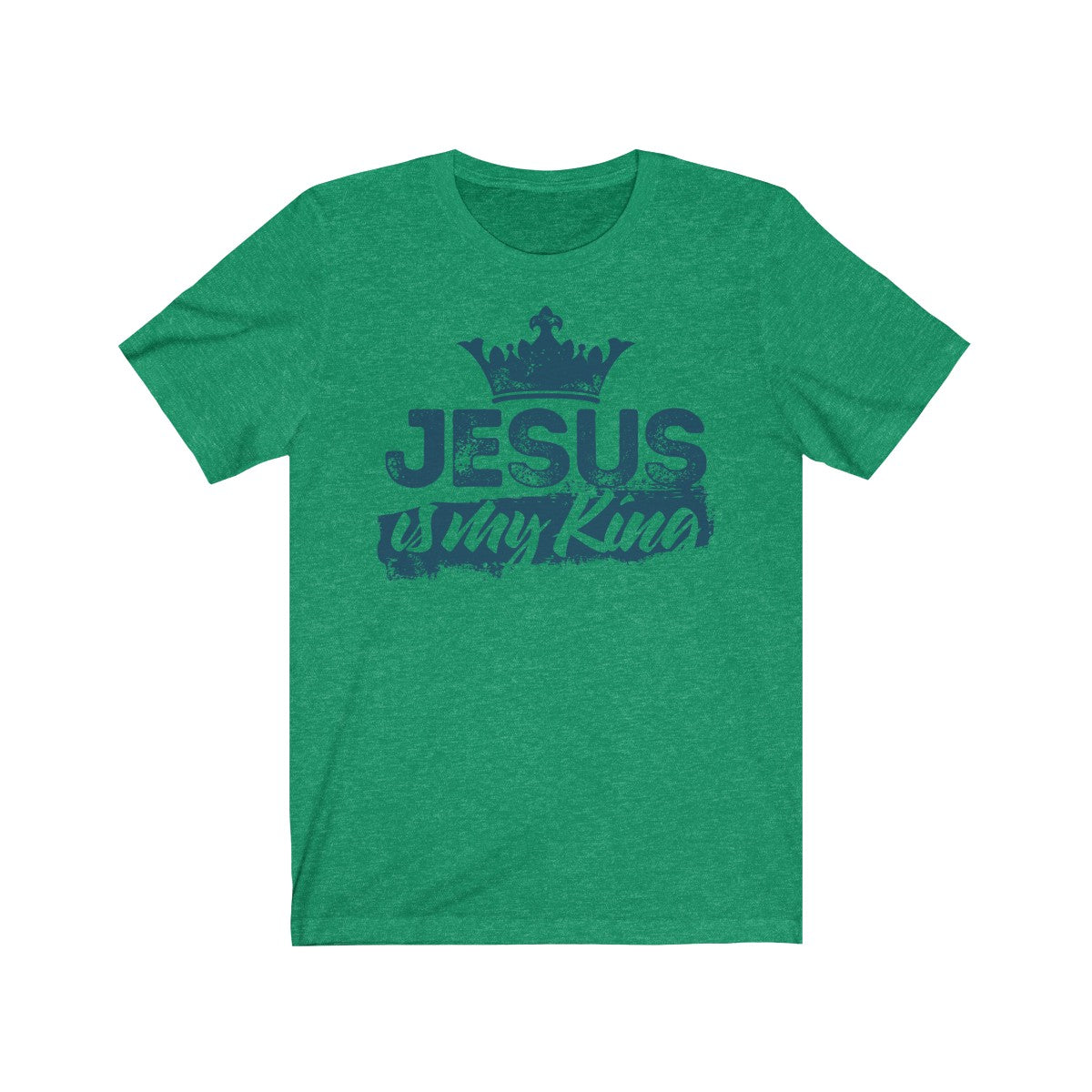 Jesus is My King Unisex Jersey Short Sleeve Tee-T-Shirt-PureDesignTees