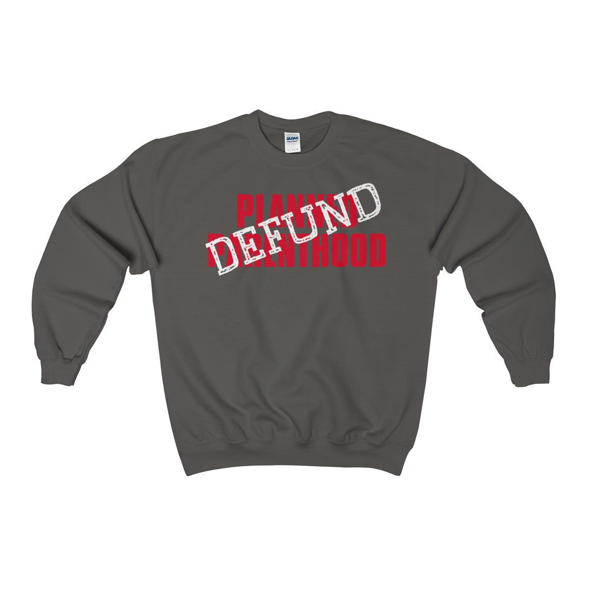 Defund Planned Parenthood Heavy Blend™ Adult Crewneck Sweatshirt-Sweatshirt-PureDesignTees