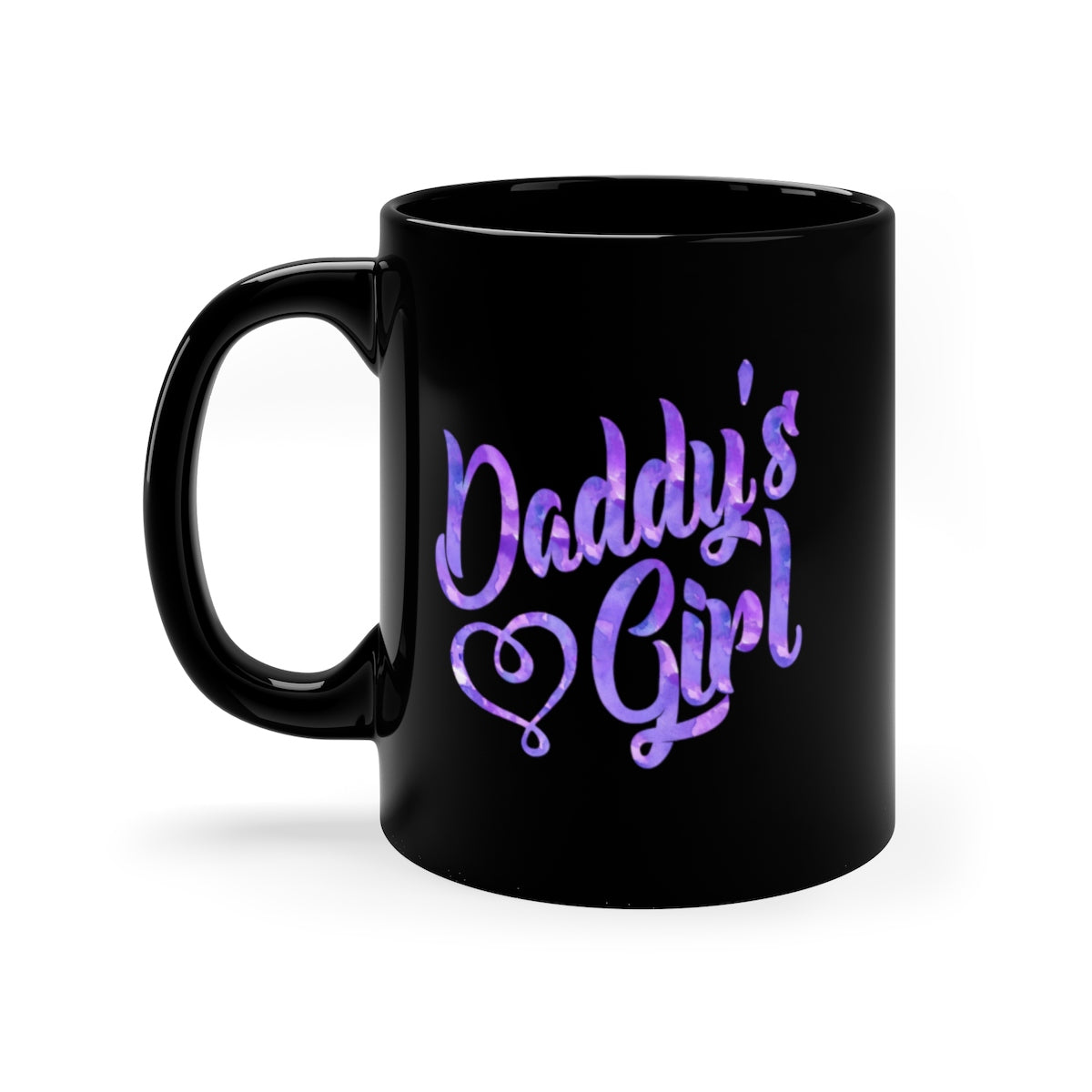 Daddy's Girl Black mug 11oz-Mug-PureDesignTees