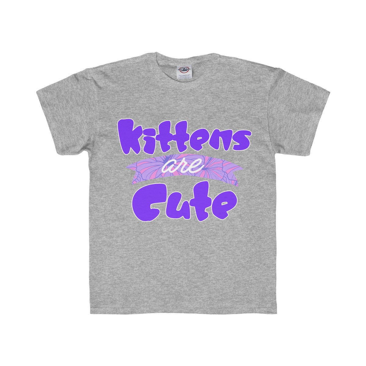 Kittens are Cute Kids Regular Fit Tee-Kids clothes-PureDesignTees