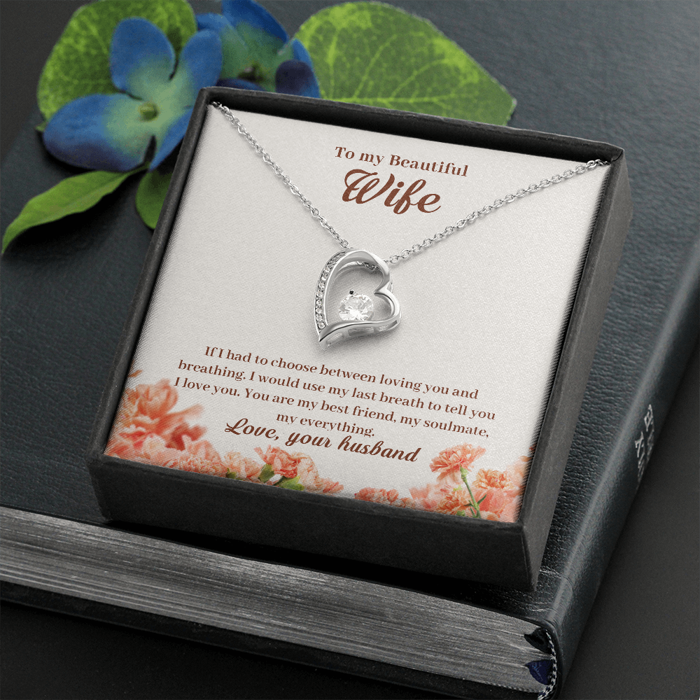 To My Beautiful Wife - The Perfect Gift Necklace-Jewelry-PureDesignTees