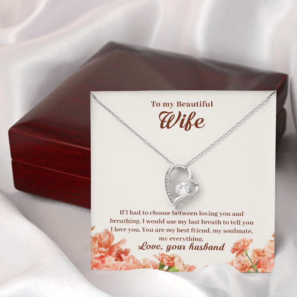 To My Beautiful Wife - The Perfect Gift Necklace-Jewelry-PureDesignTees