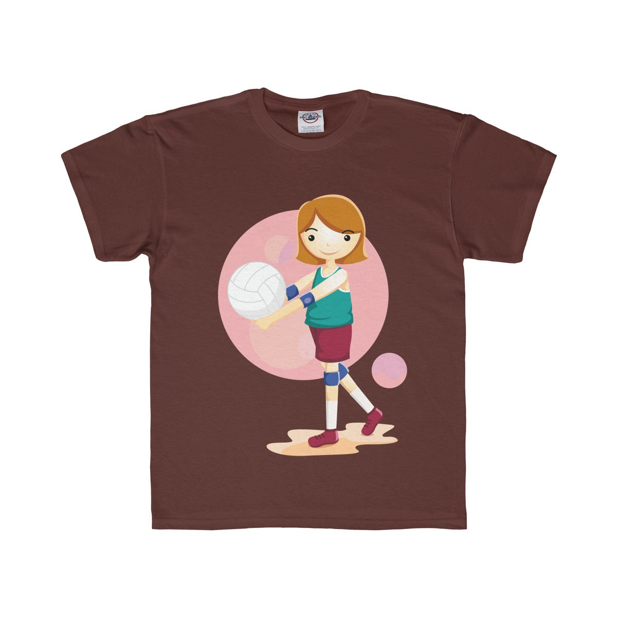 Girl Volleyball Player Youth Regular Fit Tee-Kids clothes-PureDesignTees