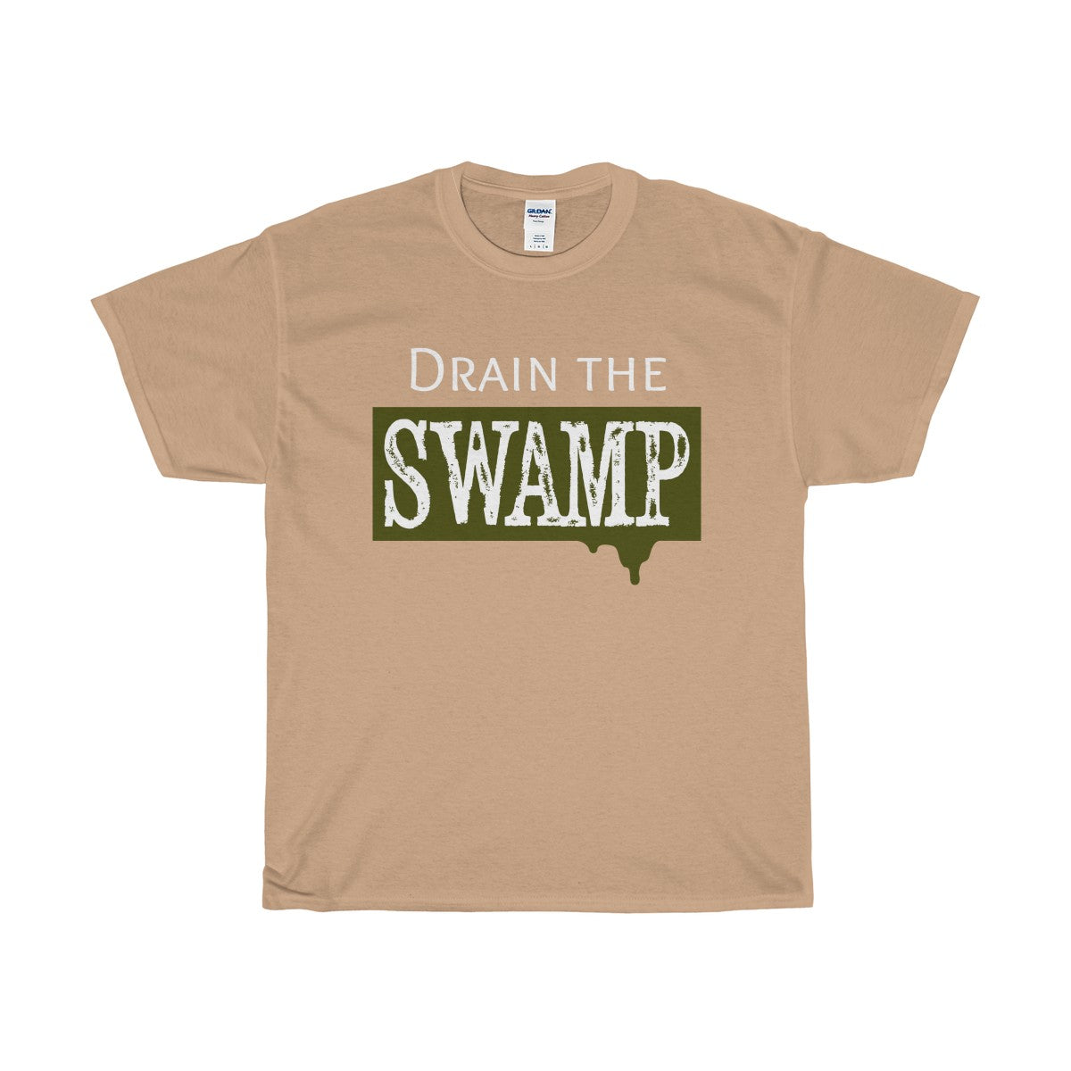 Drain the Swamp Unisex Heavy Cotton Tee-T-Shirt-PureDesignTees