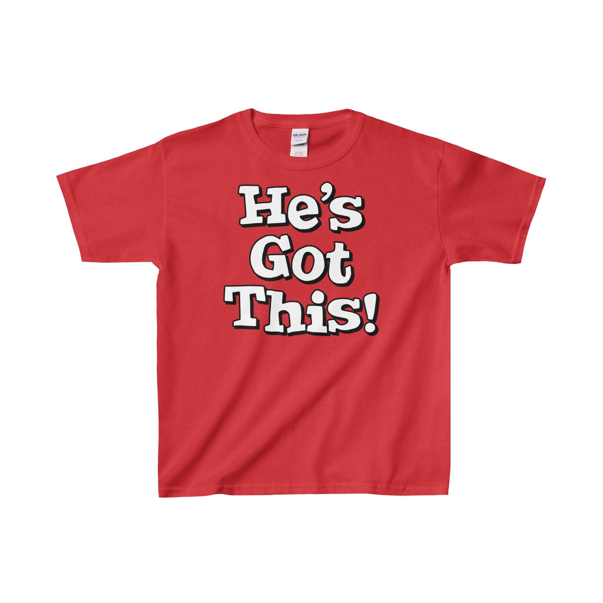 He's Got This! Gildan® Heavy Cotton™ Youth T-Shirt-Kids clothes-PureDesignTees