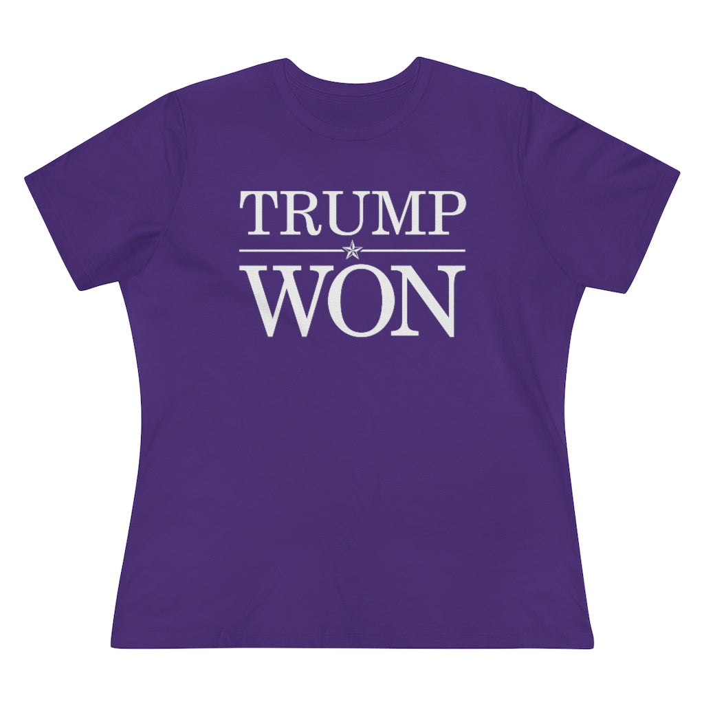 Trump Won Women's Premium Tee-T-Shirt-PureDesignTees