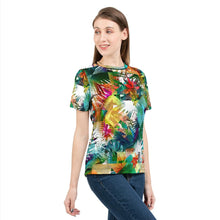 Load image into Gallery viewer, Tropical Color Riot Women&#39;s All Over Print Tee-cloth-PureDesignTees