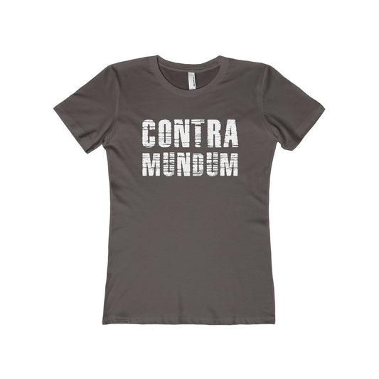 Contra Mundum Women's The Boyfriend Tee-T-Shirt-PureDesignTees