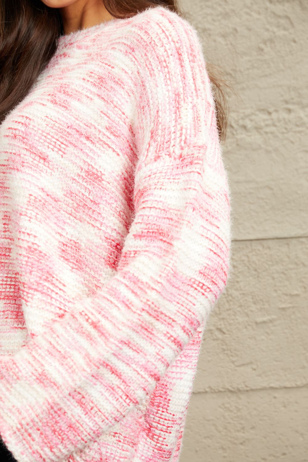 e.Luna Fuzzy Chunky Knit Sweater-sweater-PureDesignTees