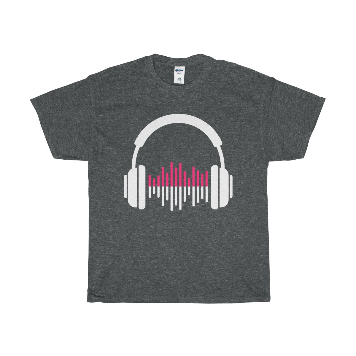 Music Lover Headphones Unisex Heavy Cotton Tee-T-Shirt-PureDesignTees