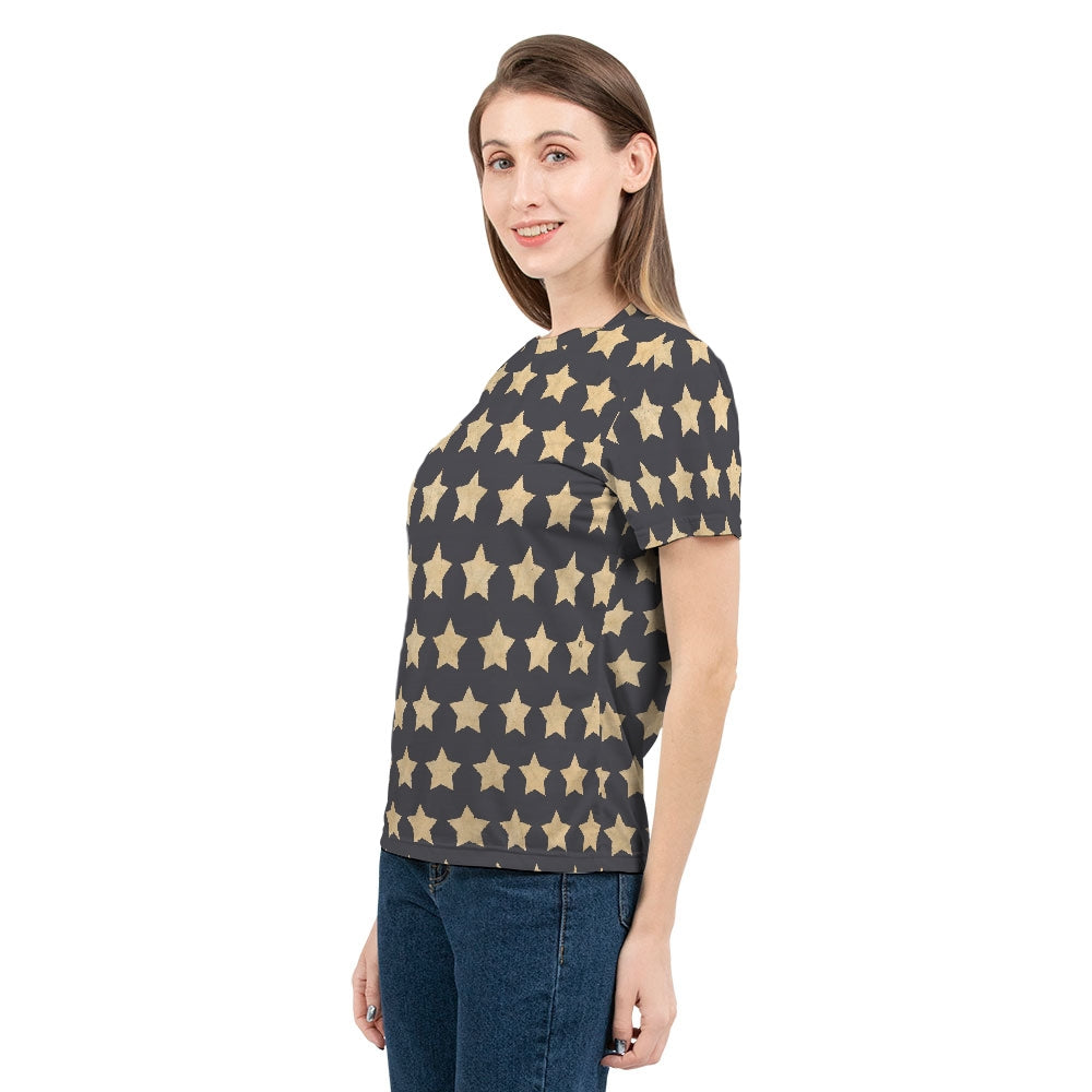 Star Pattern All-Over-Print Women's Tee-cloth-PureDesignTees