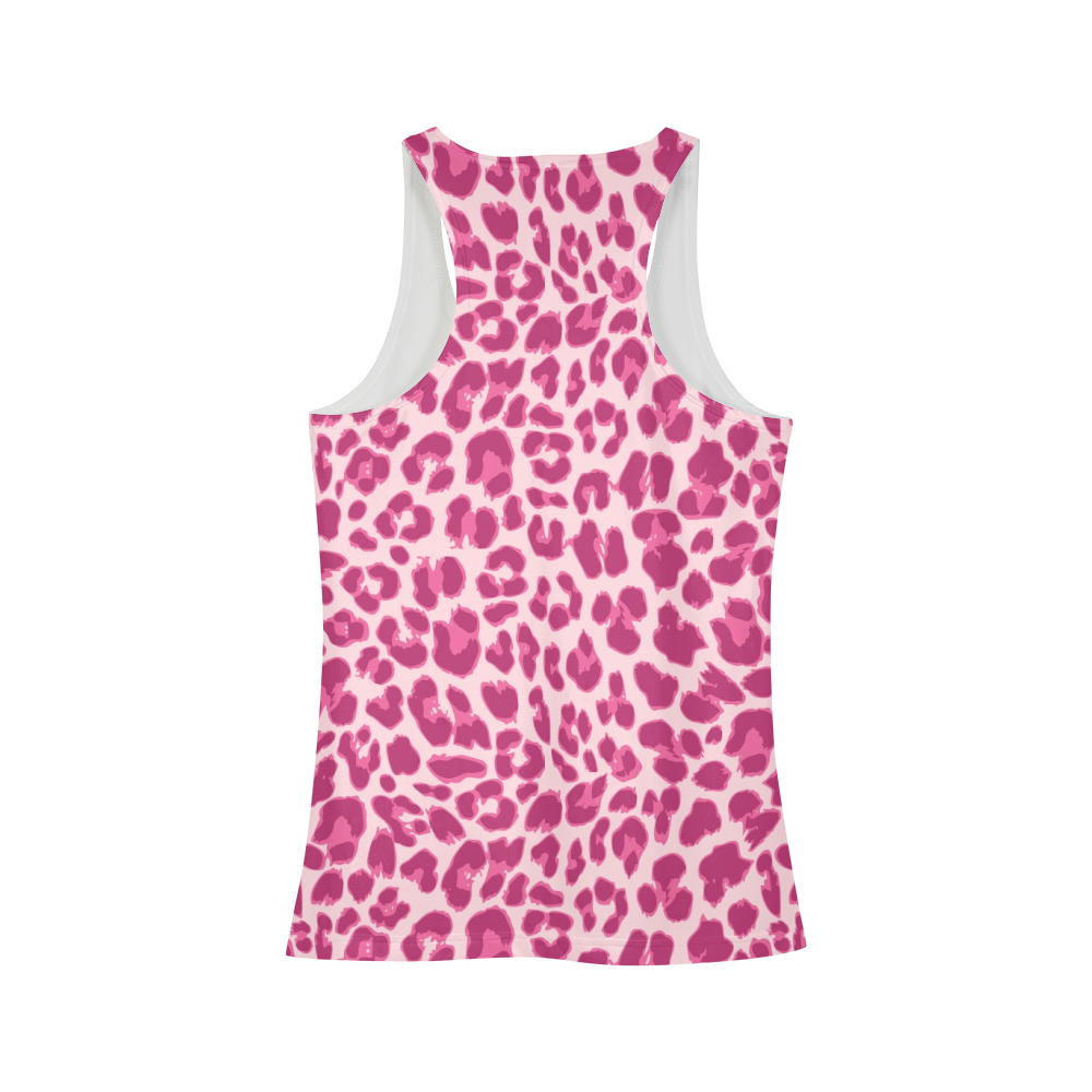 Animal Print Pink Combo Women's Tank-cloth-PureDesignTees