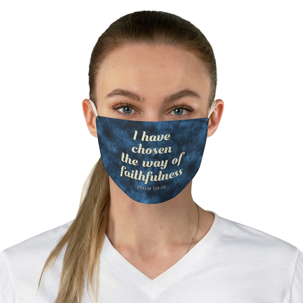 Psalm 119:30 Fabric Face Mask-Accessories-PureDesignTees