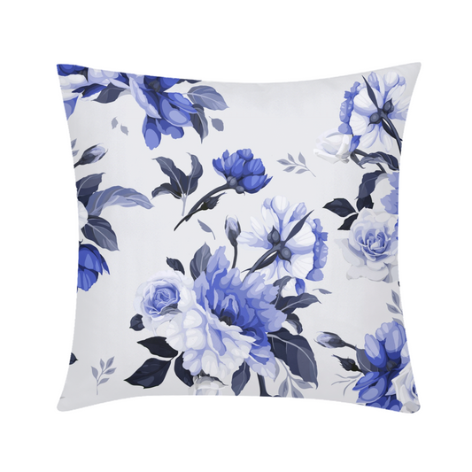 Purple floral design Throw Pillow Case 18"x18"-home goods-PureDesignTees