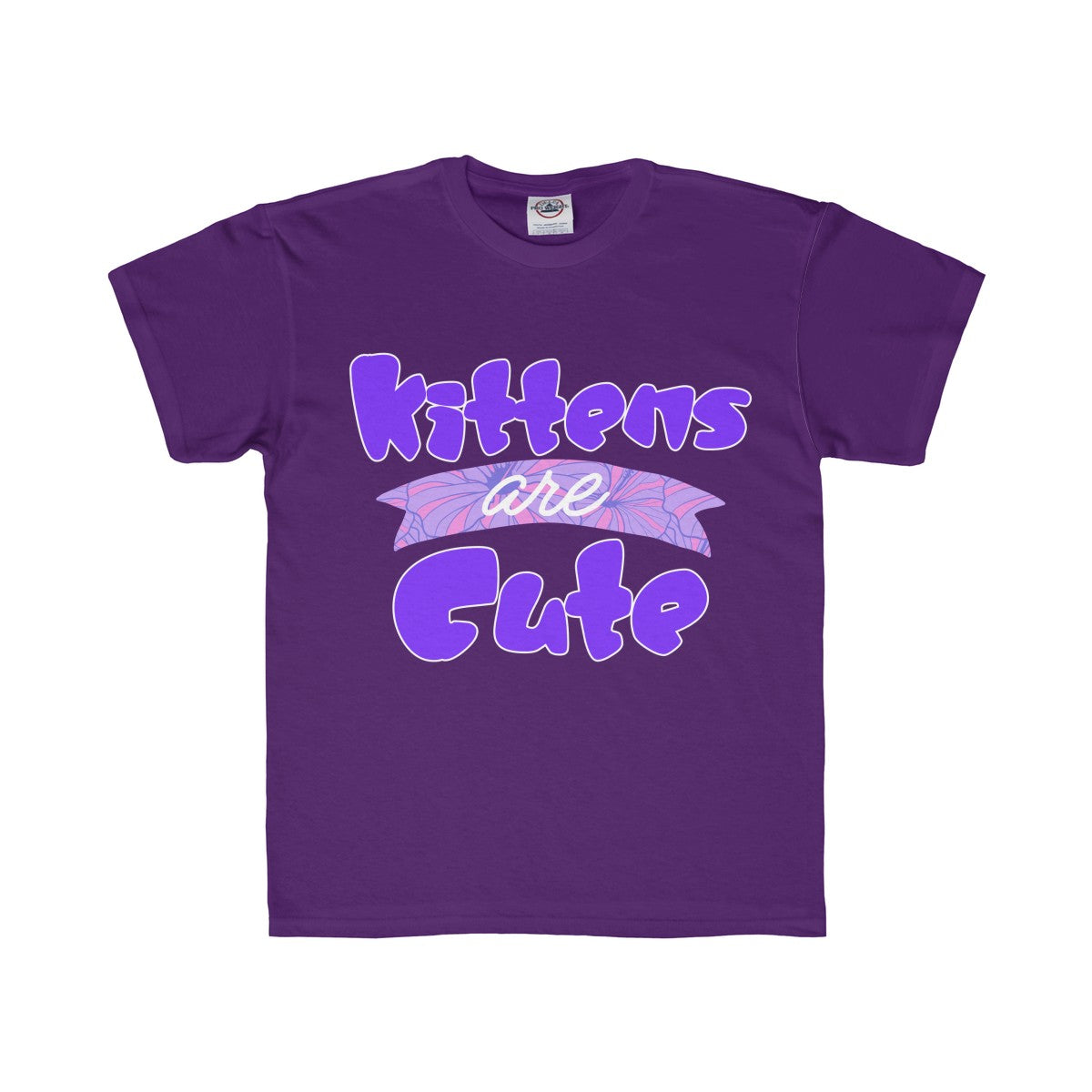 Kittens are Cute Kids Regular Fit Tee-Kids clothes-PureDesignTees