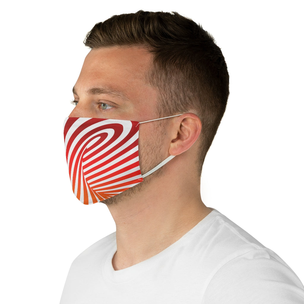 Vortex Optical Illusion Fabric Face Mask-Accessories-PureDesignTees
