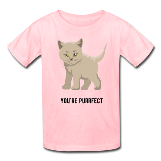 You're Purrfect Kids' T-Shirt-Kids' T-Shirt-PureDesignTees