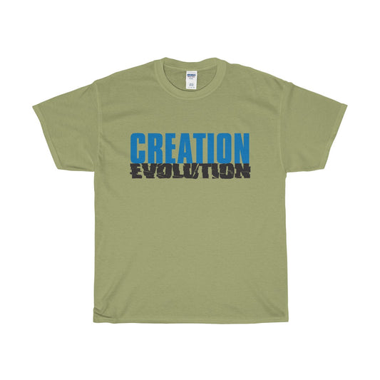 Creation Crushes Evolution Unisex Heavy Cotton Tee-T-Shirt-PureDesignTees