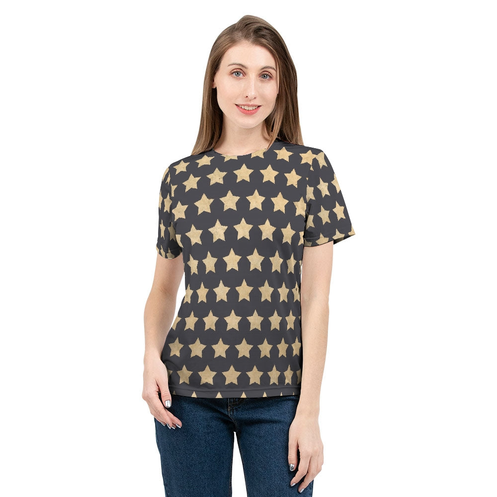 Star Pattern All-Over-Print Women's Tee-cloth-PureDesignTees