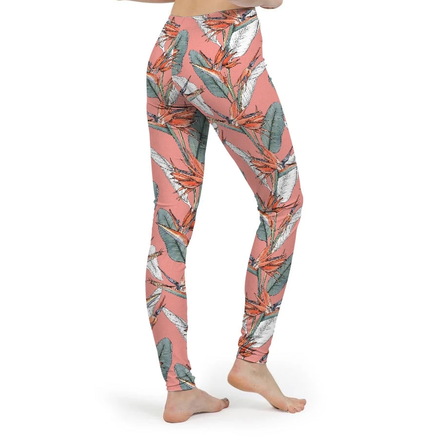 Birds of Paradise Women's Yoga Pant-cloth-PureDesignTees
