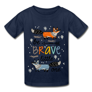 Be Brave Little One Hanes Youth Tagless T-Shirt-Hanes Youth Tagless T-Shirt-PureDesignTees