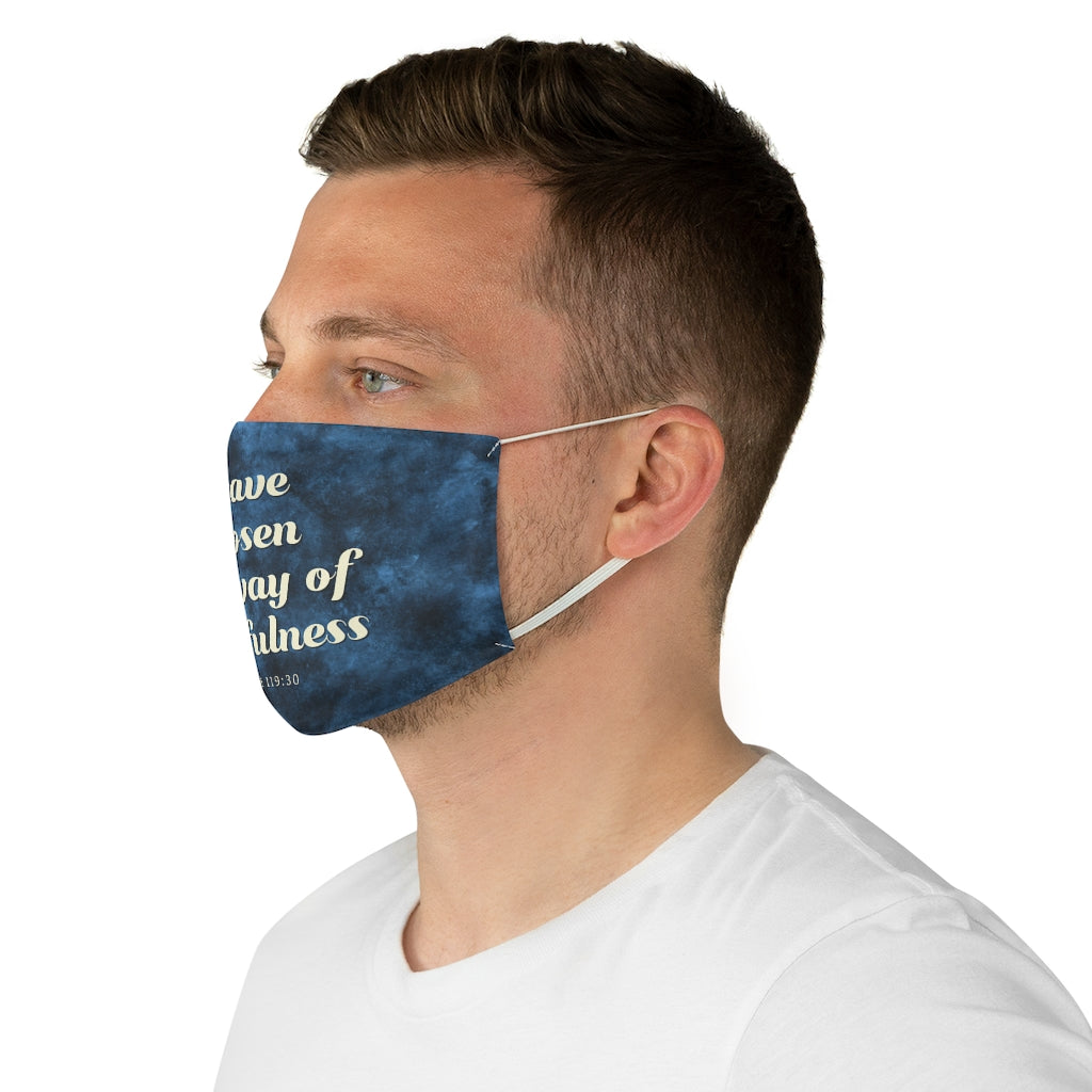 Psalm 119:30 Fabric Face Mask-Accessories-PureDesignTees