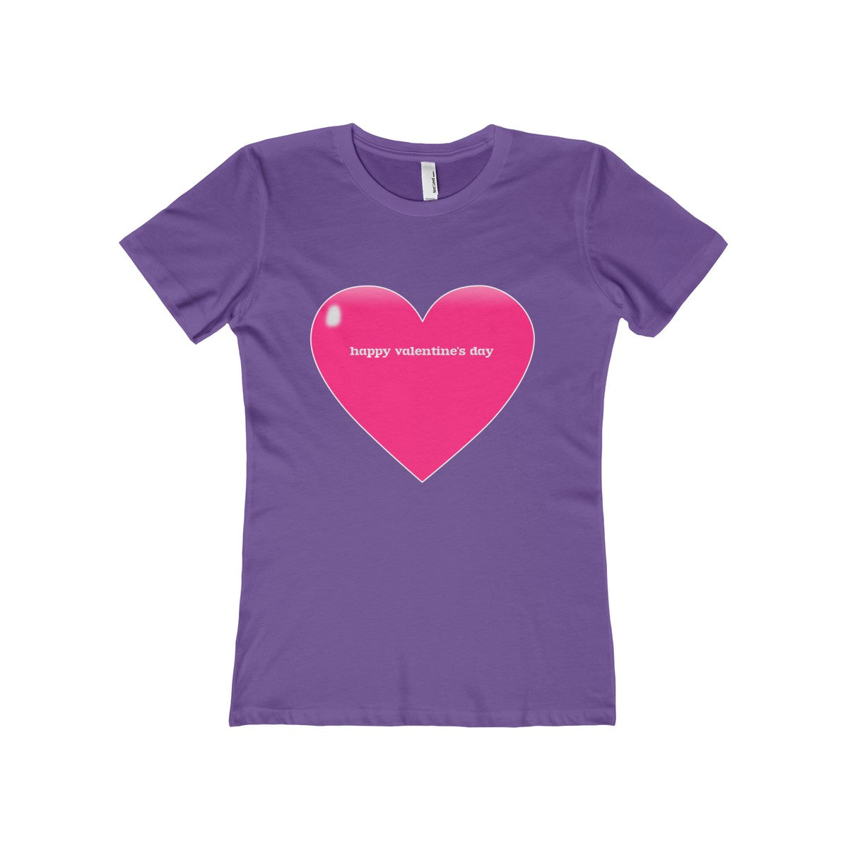 Happy Valentine's Day Women's The Boyfriend Tee-T-Shirt-PureDesignTees